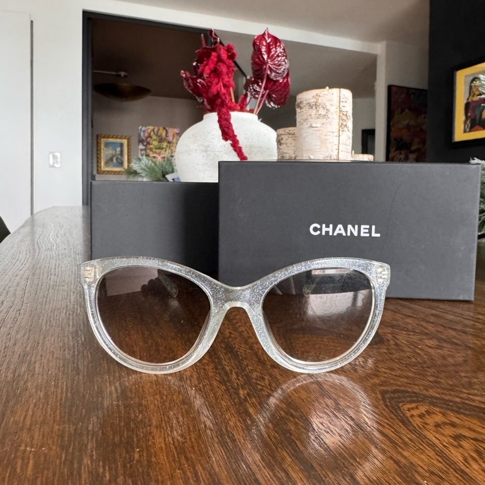CHANEL Sparkling Clear Sunglasses